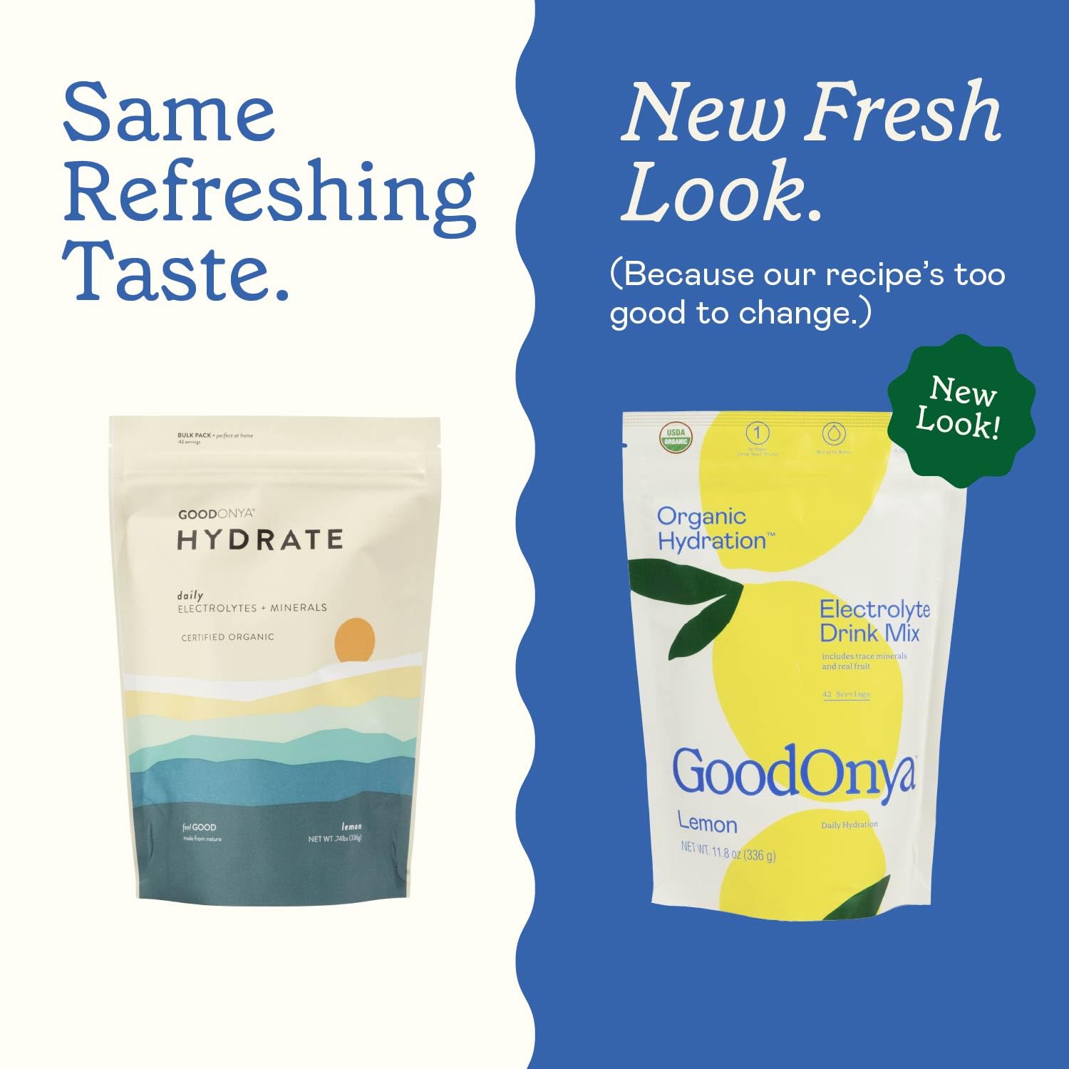 Label highlights Organic, Non-GMO, Glyphosate Free certifications