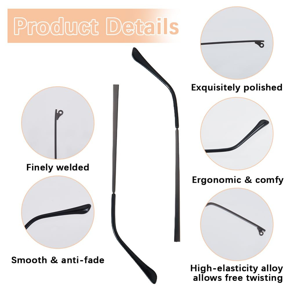 DIY glasses replacement kit with screwdriver and washers