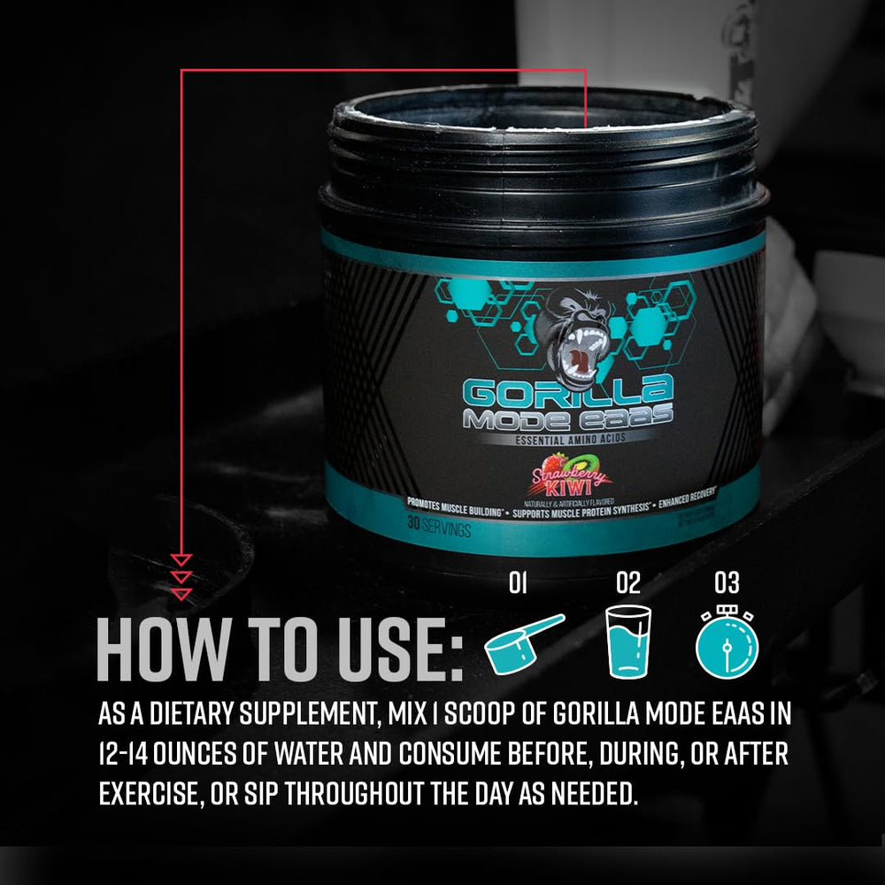 Athlete using Gorilla Mind Essential Amino Acids during a workout