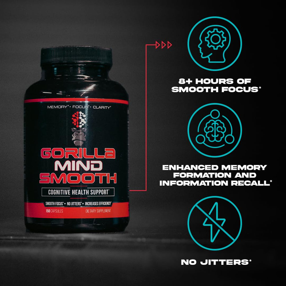 Set of 4 Gorilla Mind Smooth capsules