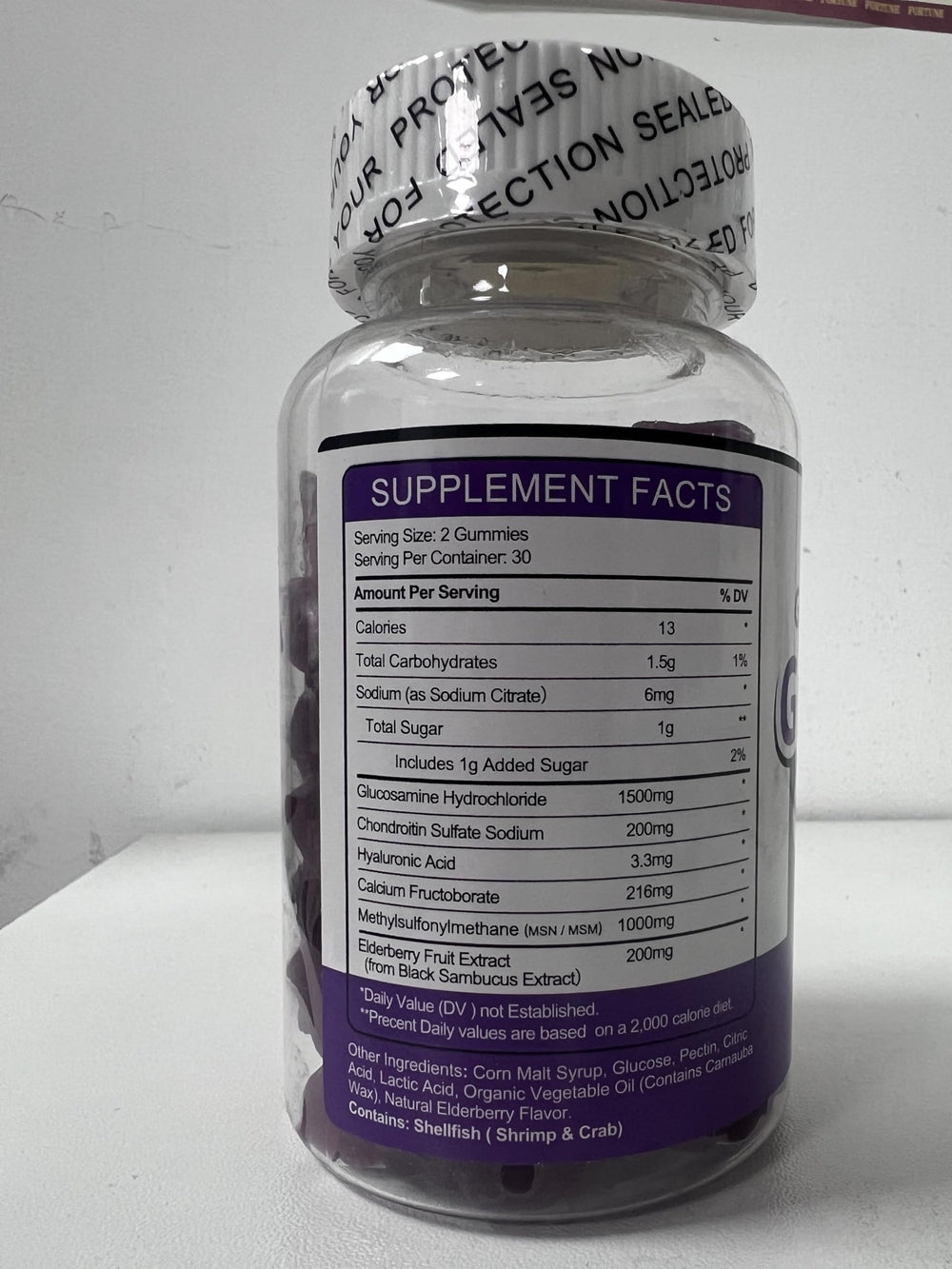 GORNVB product name on label with berry gummies