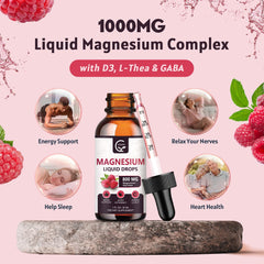 Liquid magnesium drops representing fast absorption
