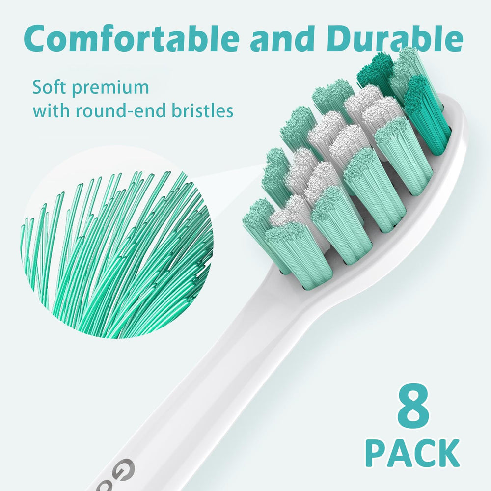 Curved cleaning design of GottaShine replacement heads for hard-to-reach areas
