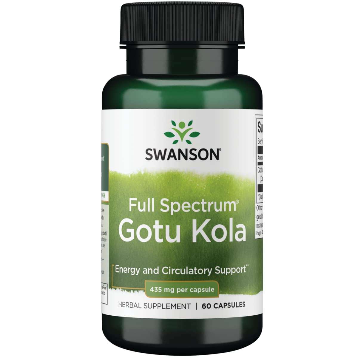 Gotu Kola 435 mg 60 capsules bottle
