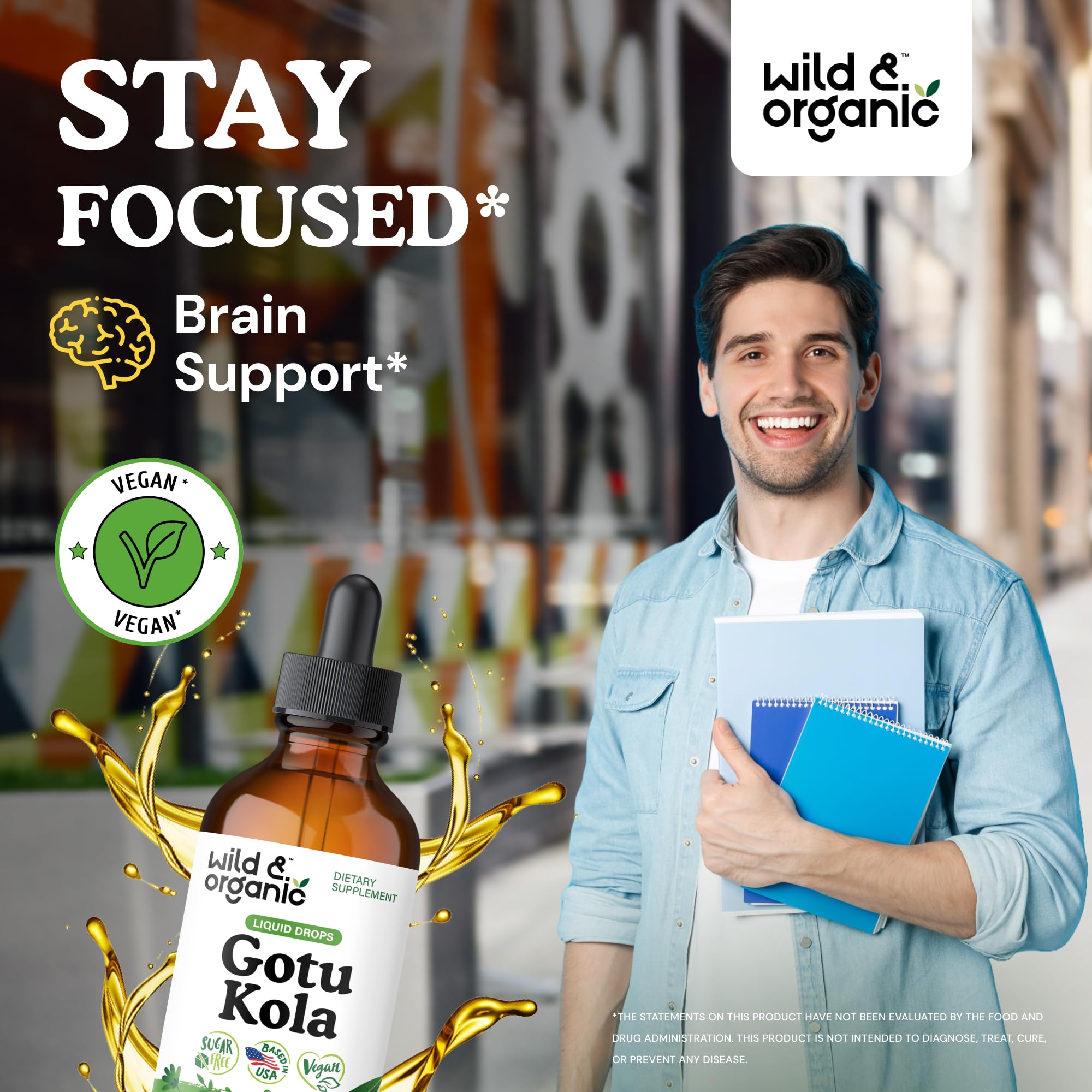 Label showing 500 mg gotu kola per serving
