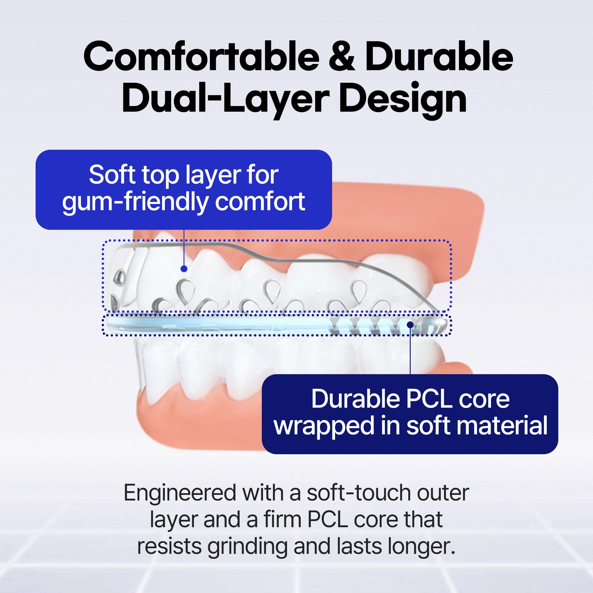 Slim, breathable design for comfortable night wear