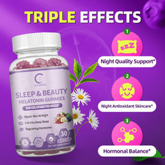 Women-focused sleep aid with hormonal balance ingredients