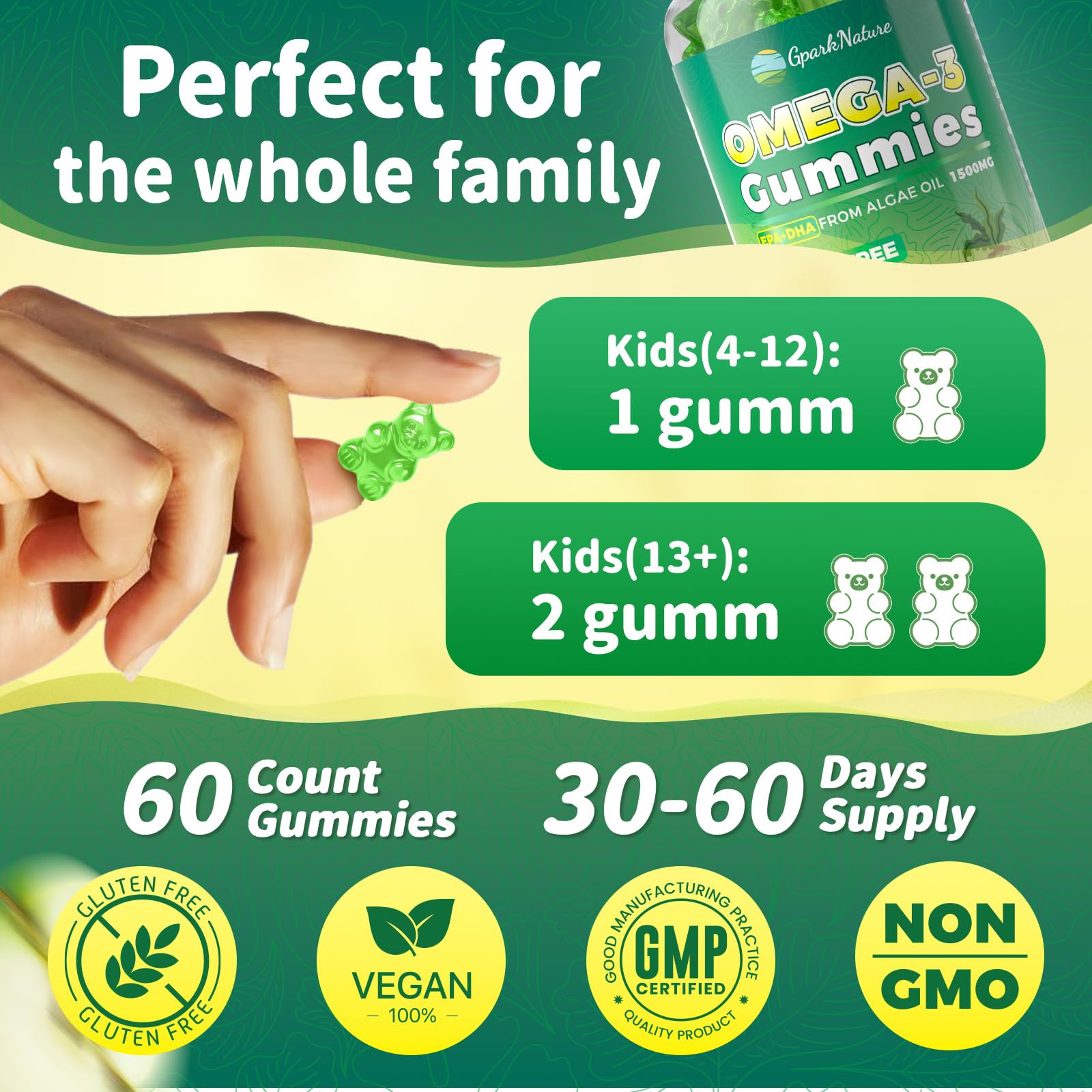 Product packaging with label and nutrition facts