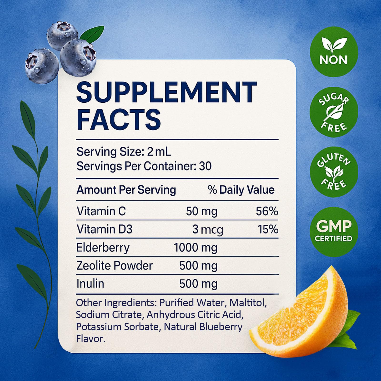 Kid-friendly Zeolite Detox Drops usage graphic