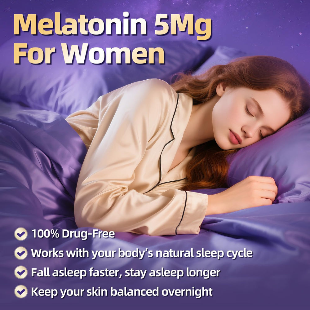 Close-up of Melatonin 5mg capsules
