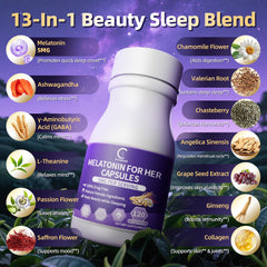 Enteric-coated melatonin capsules for slower release