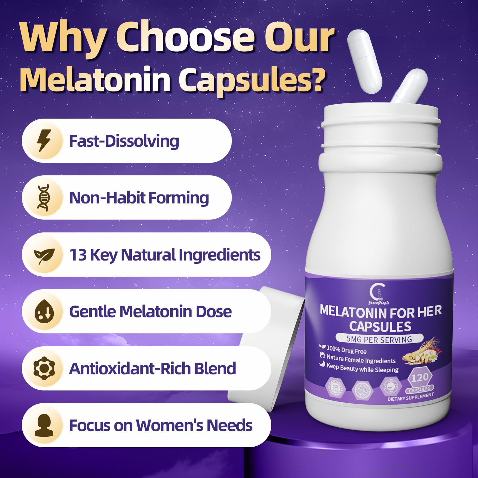 L-Theanine and GABA in melatonin sleep aid