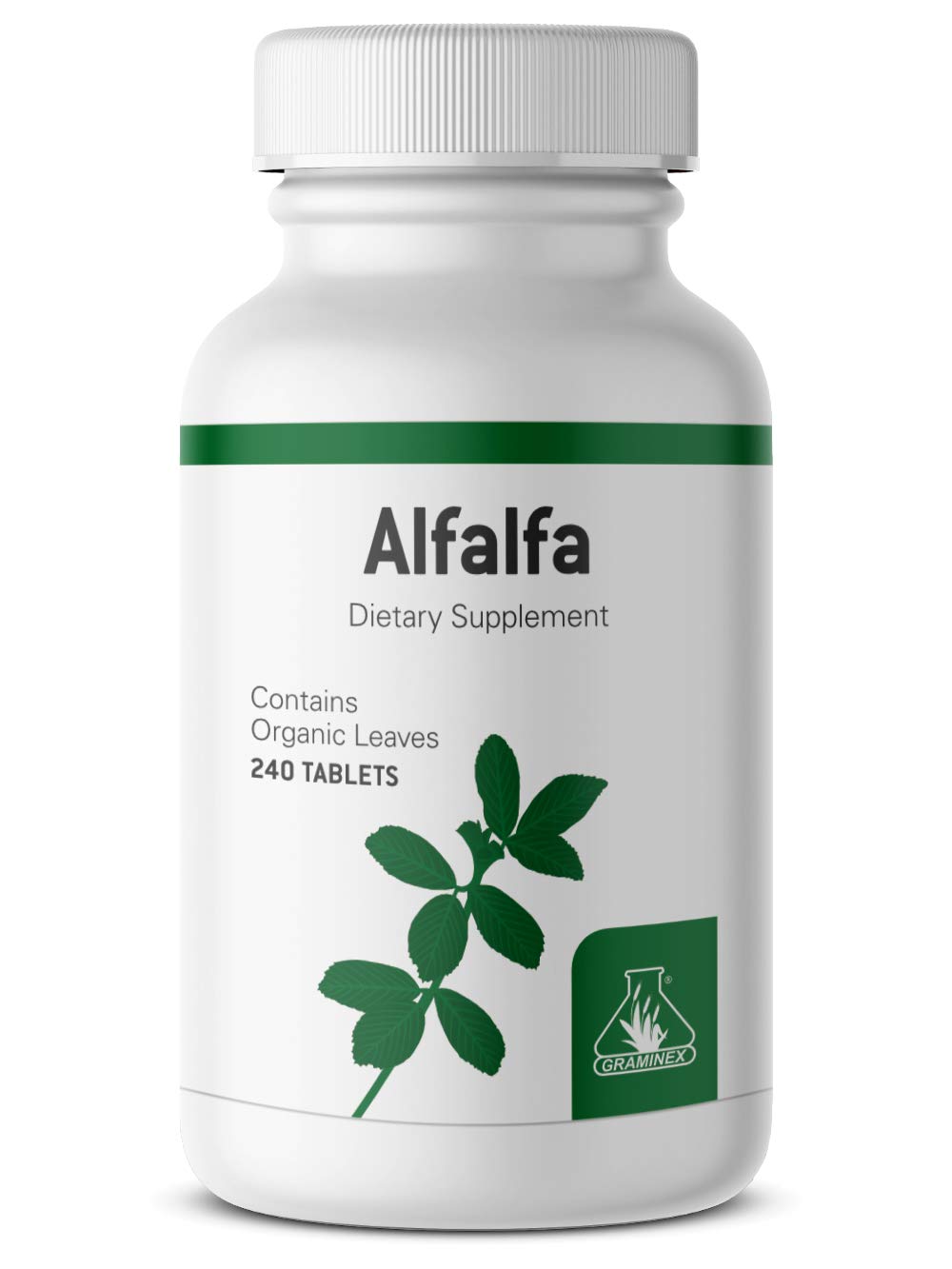 Graminex Alfalfa Tablets bottle with label