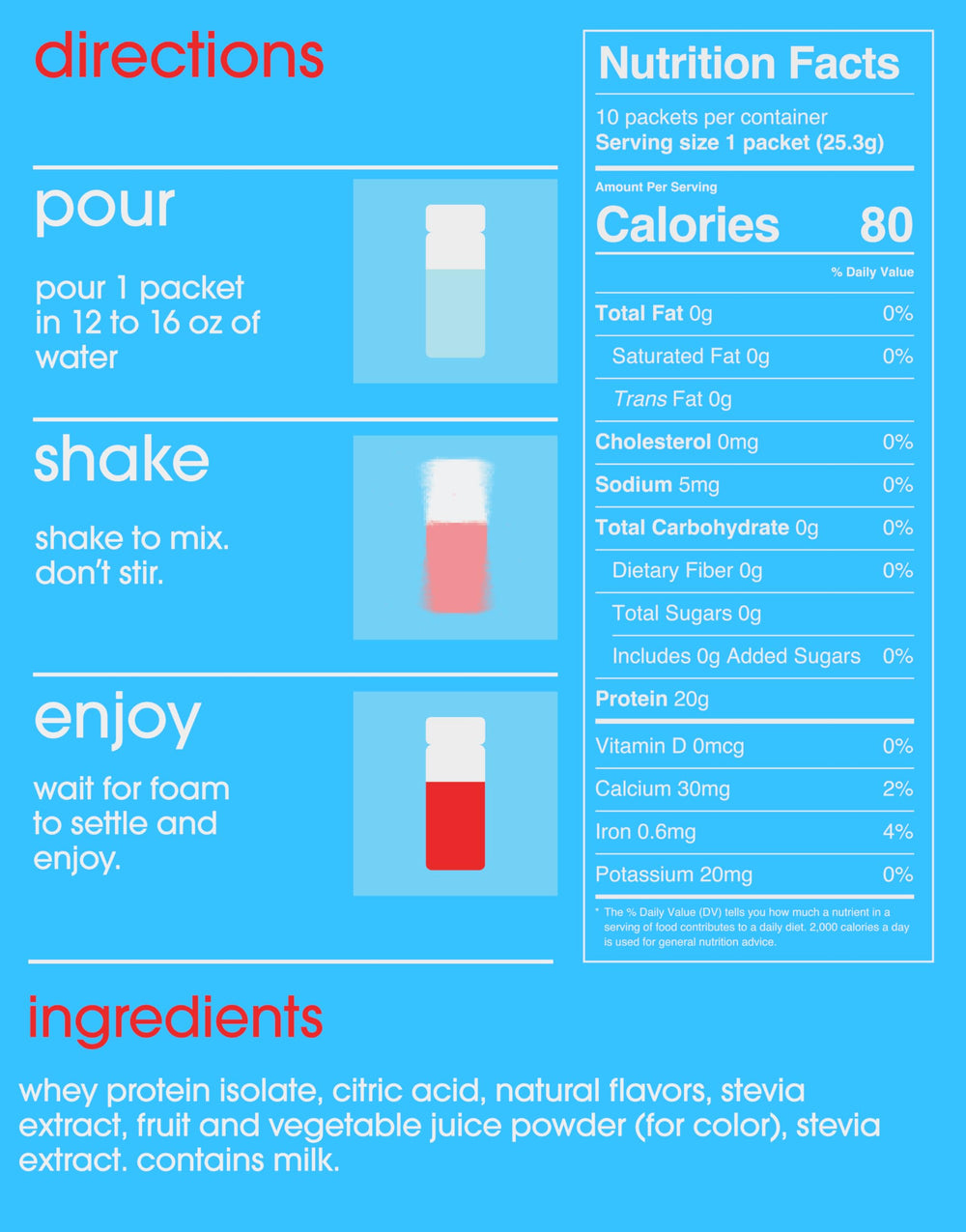 GRAMMS lemonade flavor ready-to-drink packet poured into glass for refreshing hydration.