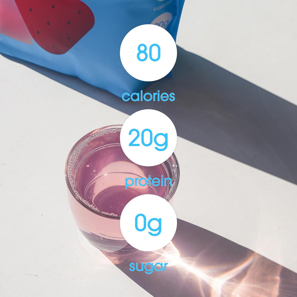 Dissolving GRAMMS Clear Protein Powder in water