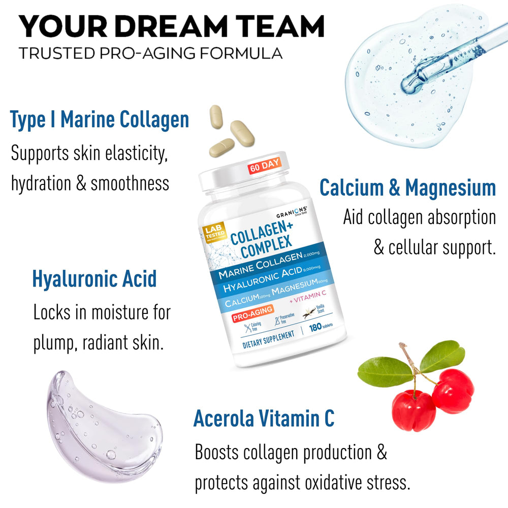 Granions 2000mg hydrolyzed marine collagen supplement image