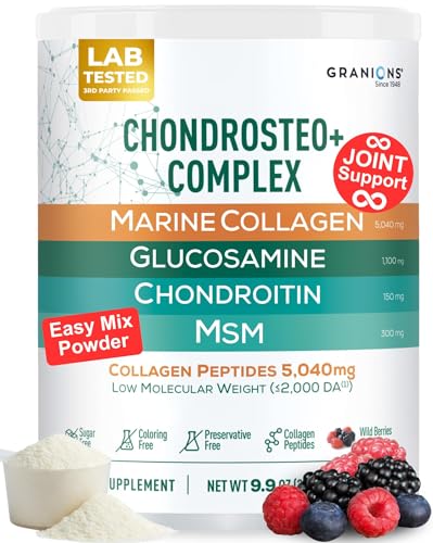 Granions Glucosamine Chondroitin MSM Powder Wild Berry bottle