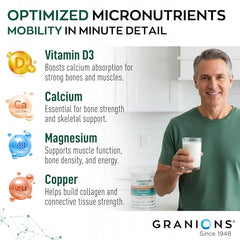 Close-up of marine collagen peptides in Granions formula
