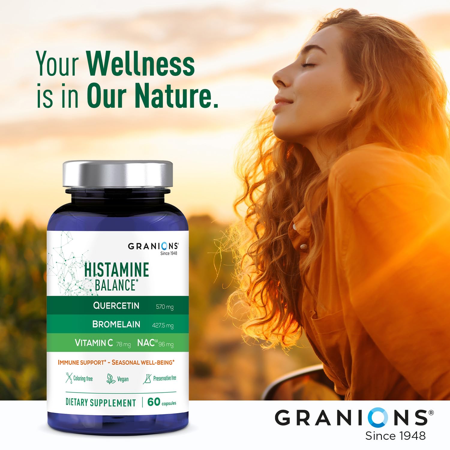 Adults and children dosage concept for Histamine Balance Complex