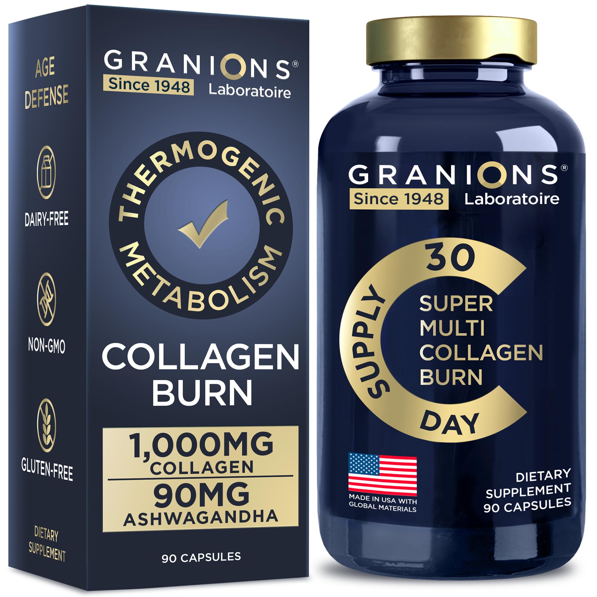 Hero image of Granions Thermogenic Collagen Burn capsules