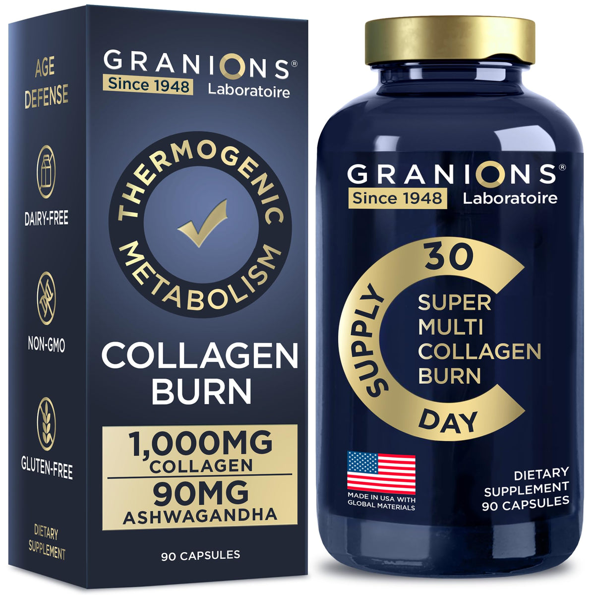 Hero image of Granions Thermogenic Collagen Burn capsules