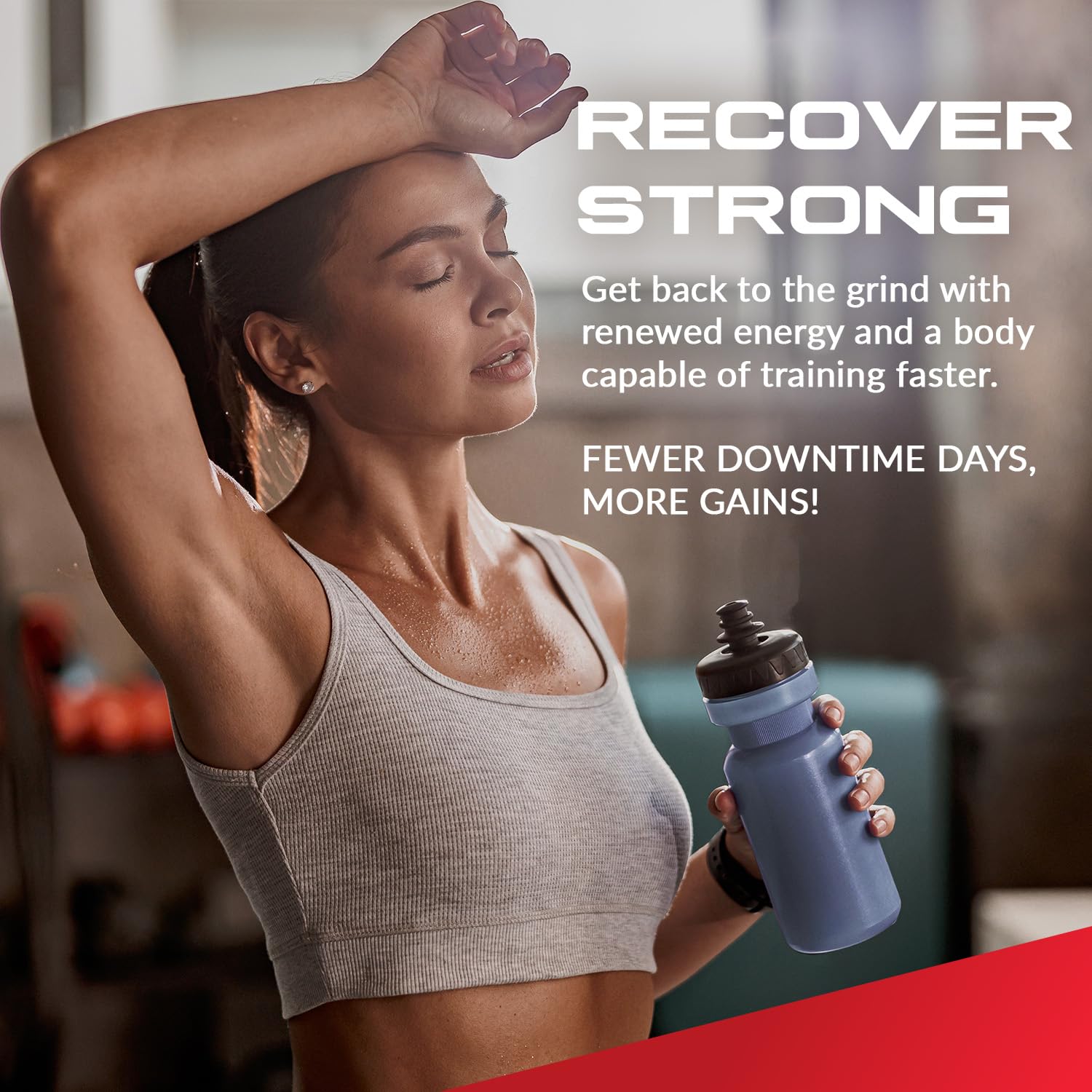 Shake or smoothie with L-Glutamine powder