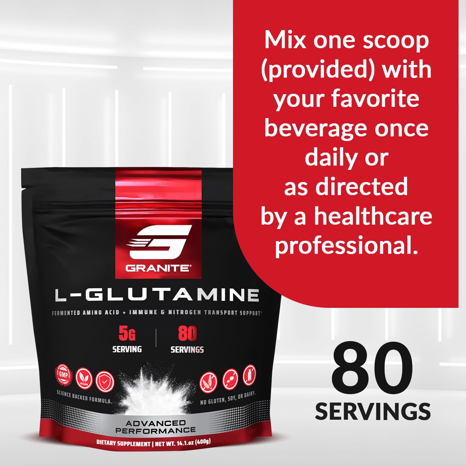 80 servings packaging information