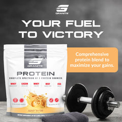 Granite Supplements whey casein egg beef ingredients graphic highlights protein variety