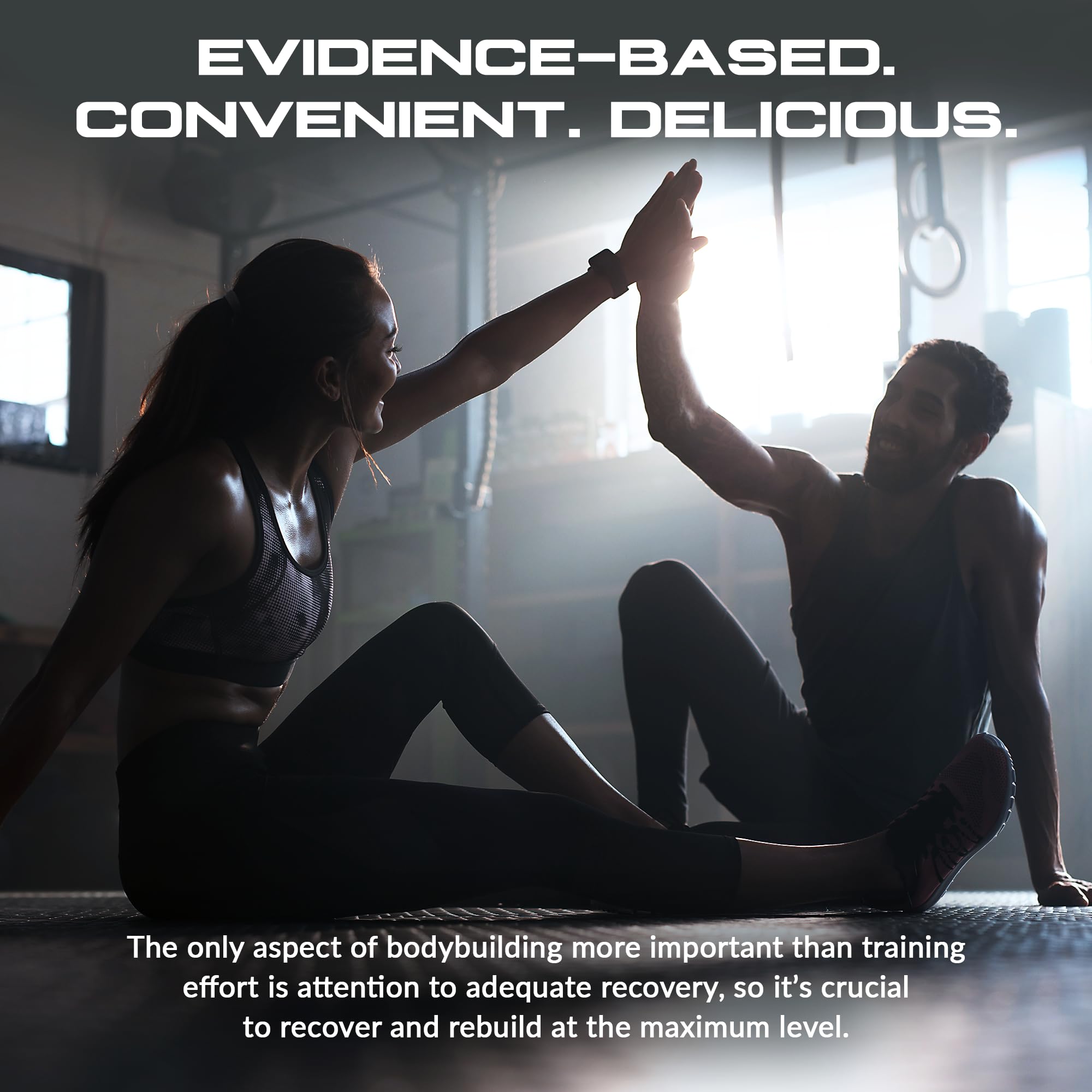 Granite Supplements Recovery Intra blend image shows amino acids and cluster dextrin for stamina.