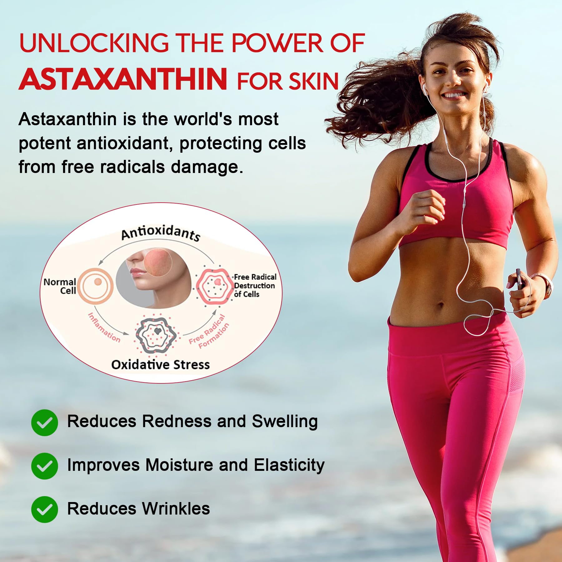 Grape seed oil enriched astaxanthin for enhanced absorption
