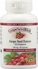 Natural Factors GrapeSeedRich bottle with label