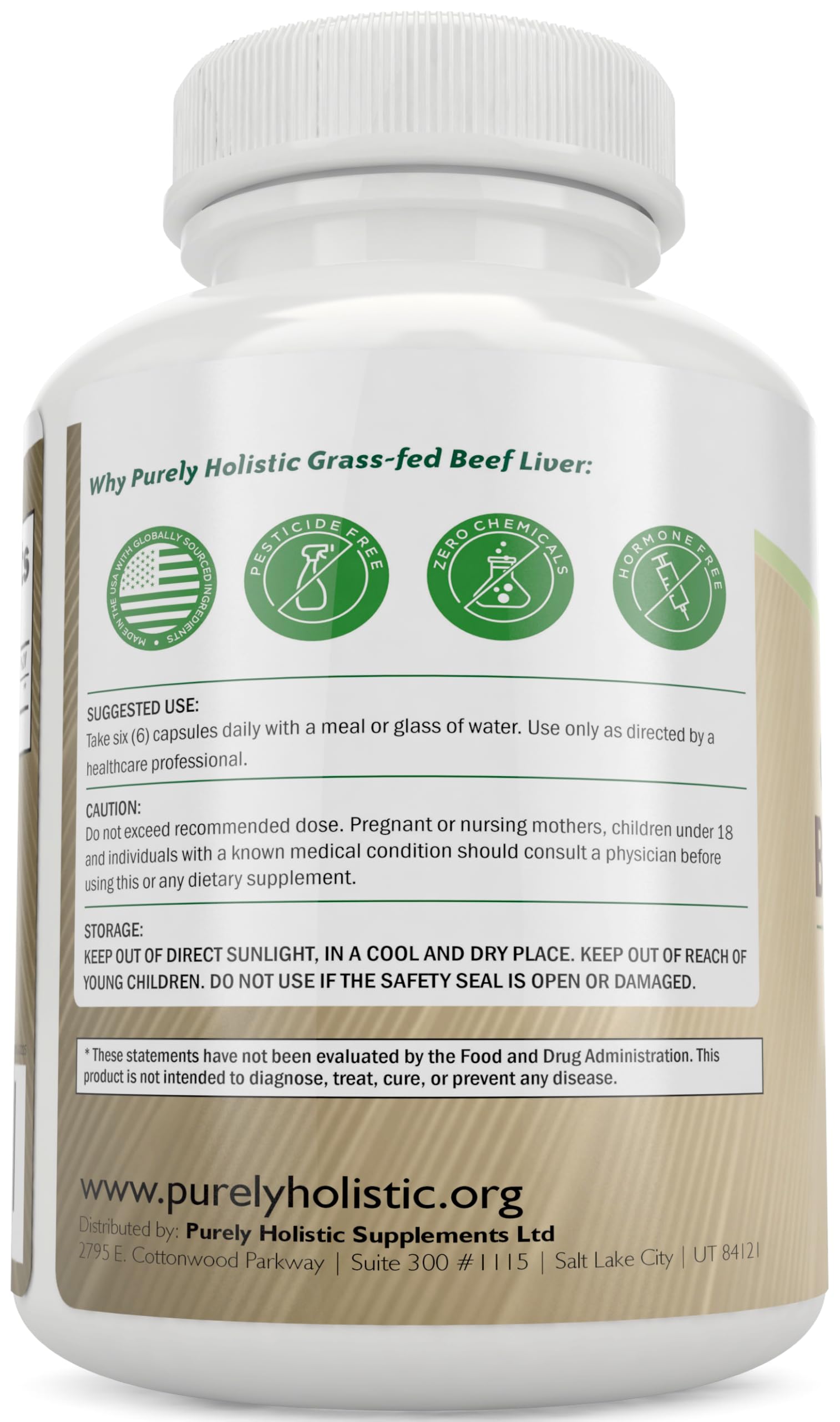 Diet compatibility: Carnivore, Keto and Paleo friendly beef liver capsules