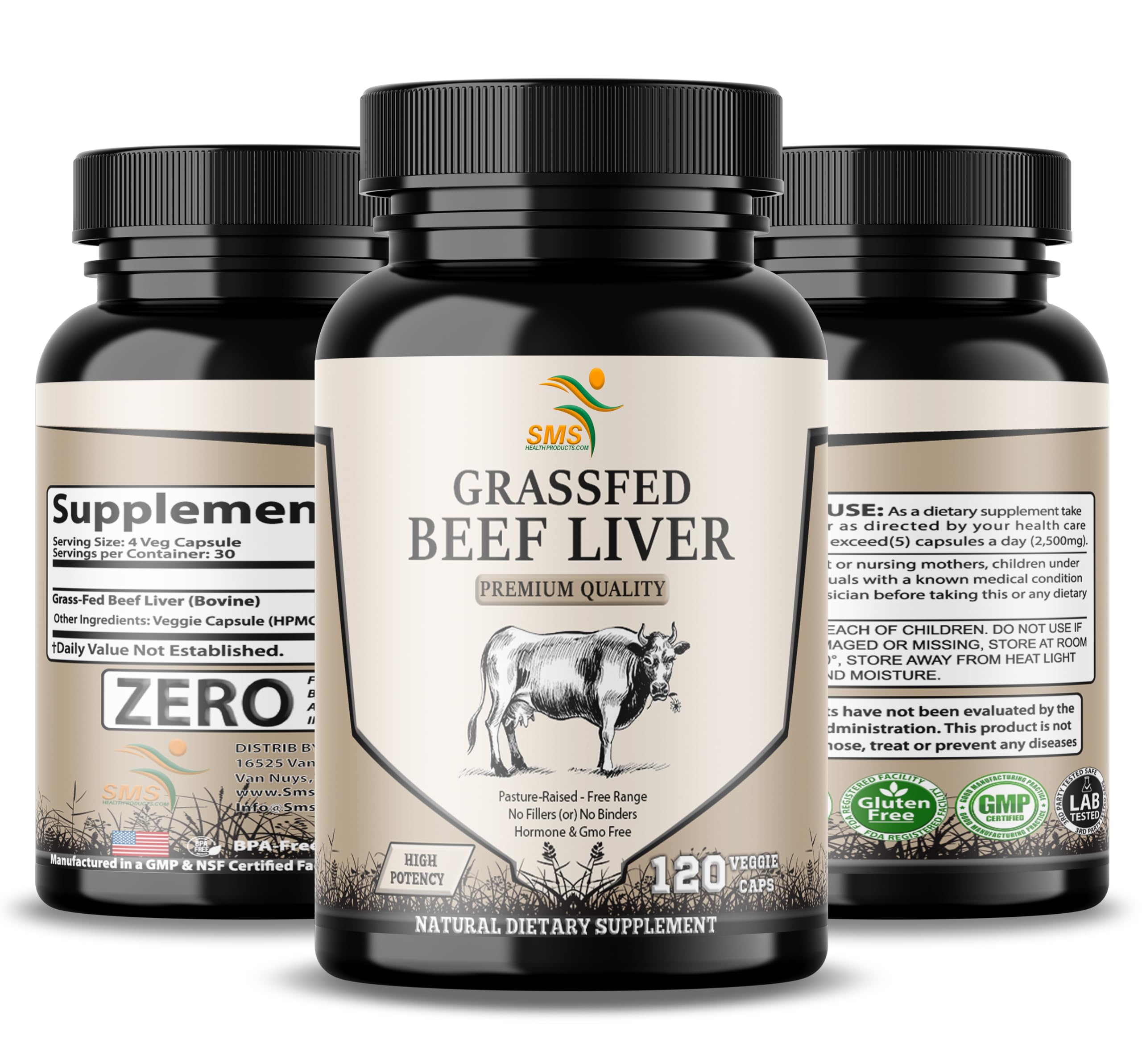 Product packaging and dosage information for liver capsules