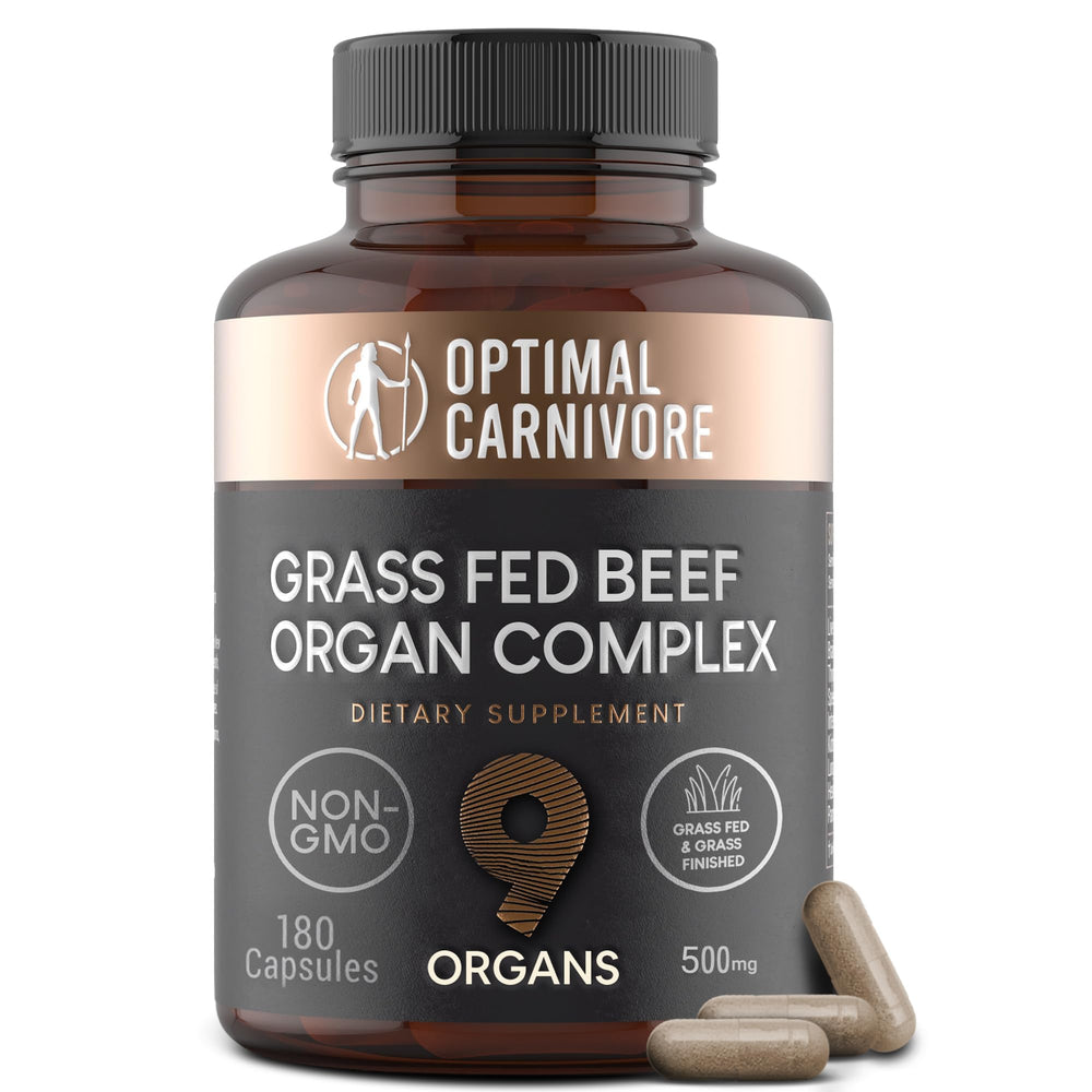 Grass-fed beef liver organ supplement