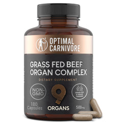 Grass-fed beef liver organ supplement