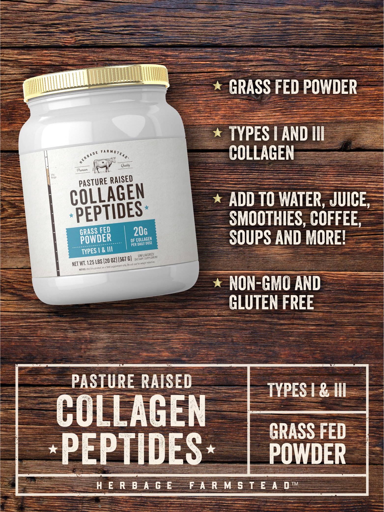 In-house manufacturing and lab-tested quality label for collagen