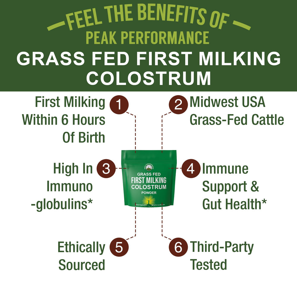 Grass-fed Midwest cows as the source of colostrum