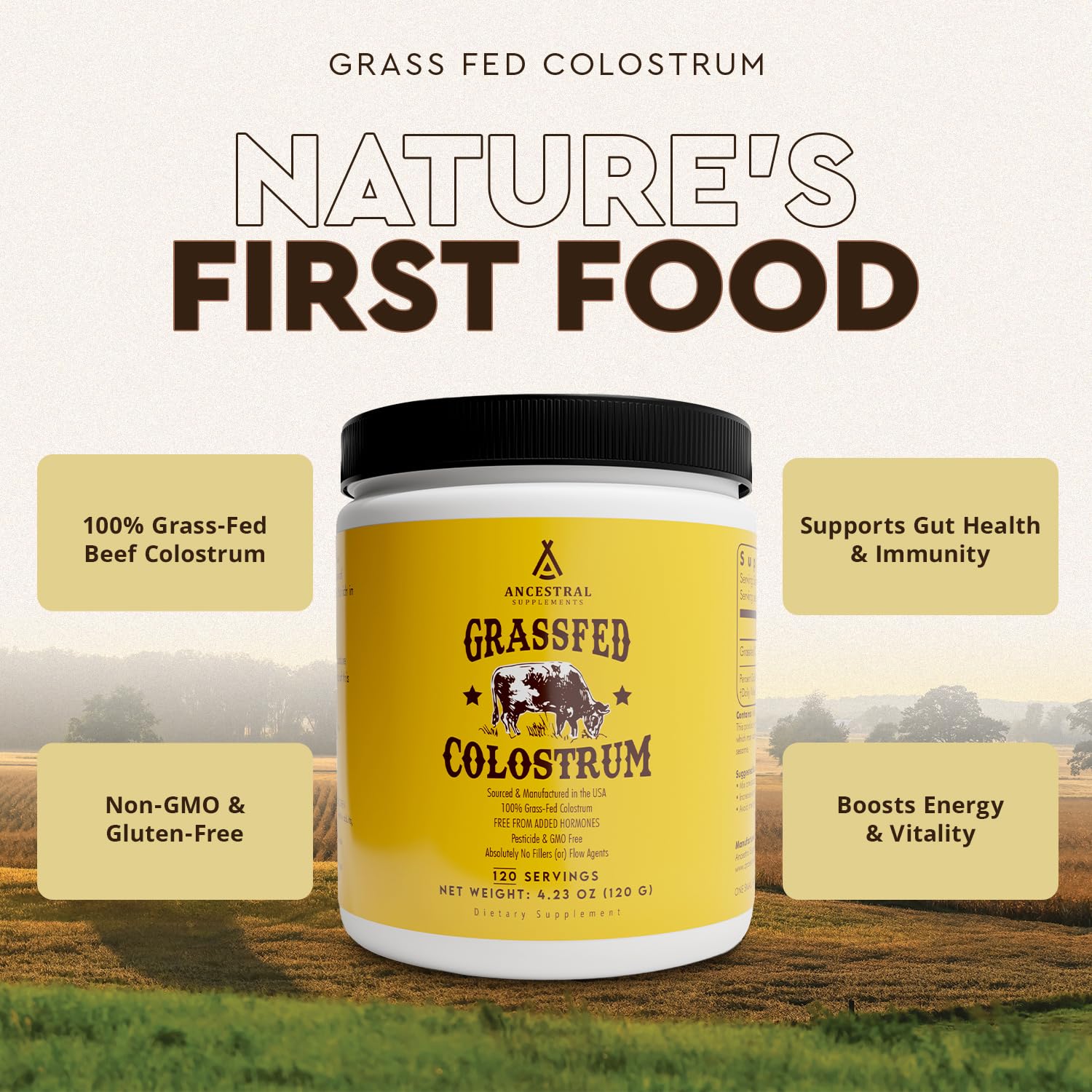 Pasture-raised grass-fed cattle from New Zealand and Australia