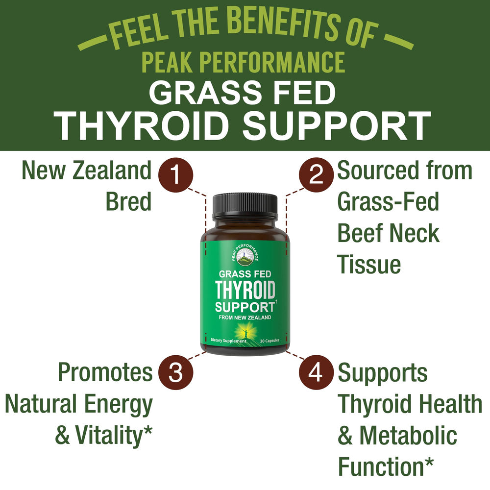 Grass-fed New Zealand beef neck and thyroid gland capsules