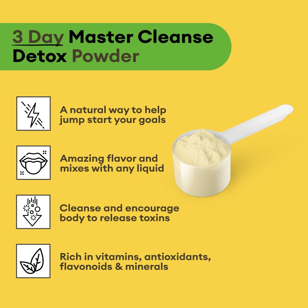 Lemon, maple syrup and cayenne used in Master Cleanse detox powder