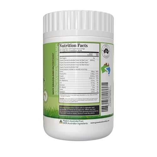 Grassland Nutrition 100% Organic Australian packaging close-up