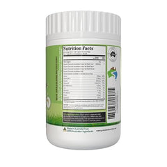 Grassland Nutrition 100% Organic Australian packaging close-up