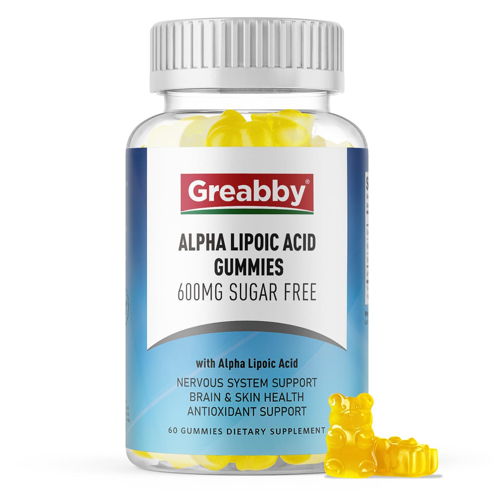 GREABBY Alpha Lipoic Acid 600mg Gummies bottle front