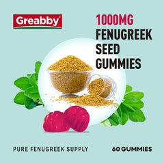 Close-up of fenugreek gummies showing texture and color