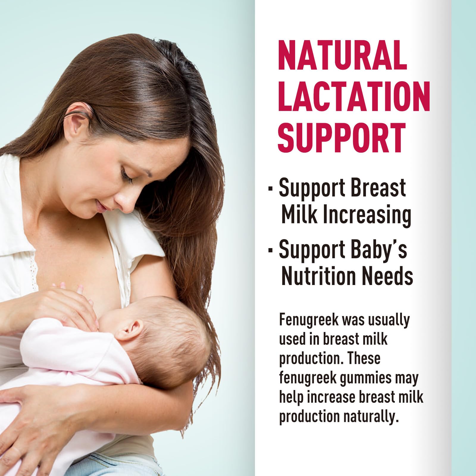 Gummies arranged to showcase vegan, organic, non-GMO formula