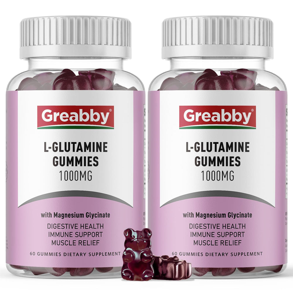 Greabby L-Glutamine 1000mg Gummies bottle – 120 count