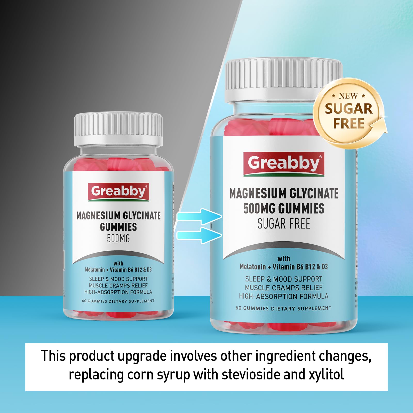 Close-up of blueberry-flavored gummies