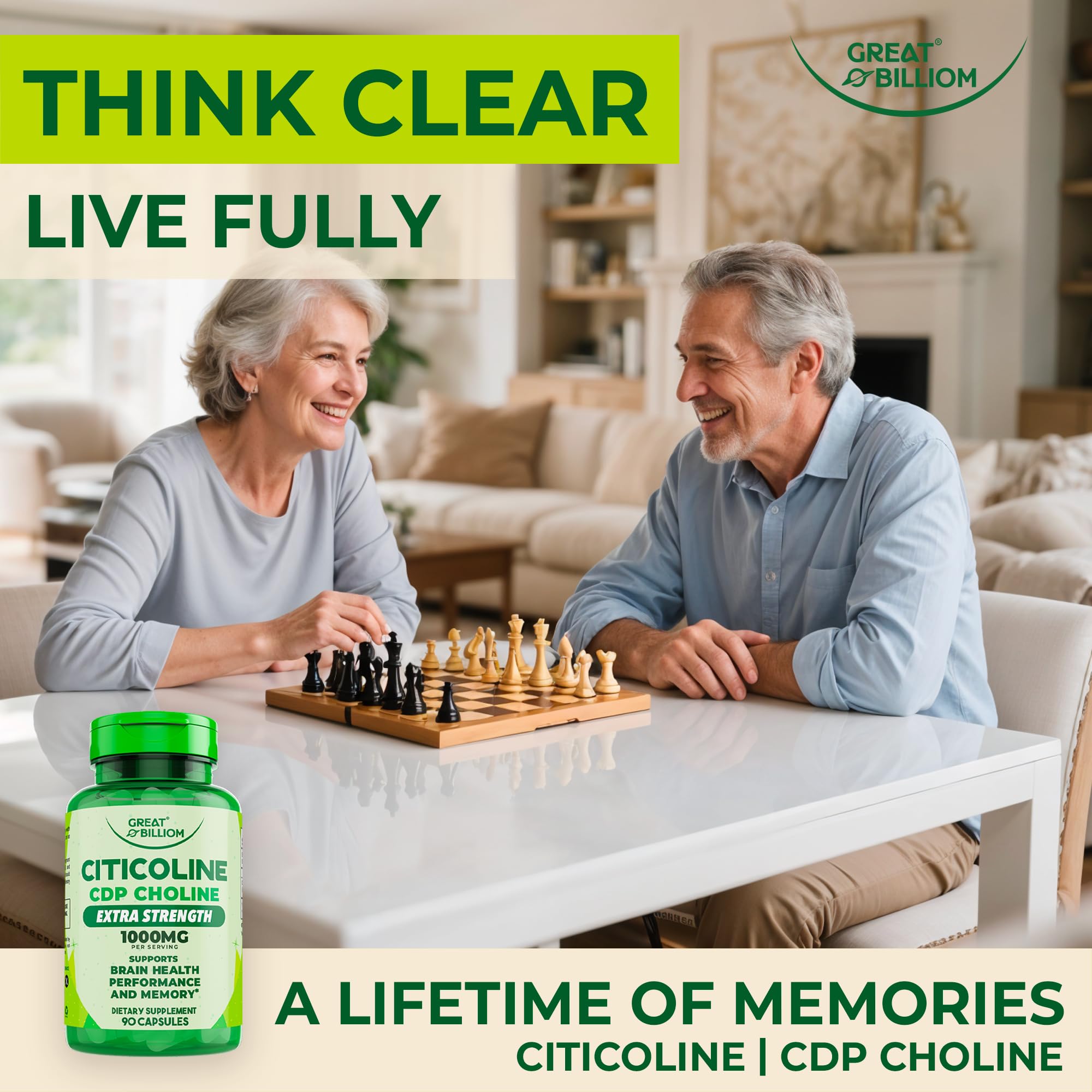 Close-up of '1000mg CDP Choline per serving' text