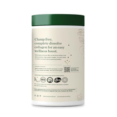 Unflavored collagen peptides powder in scoop