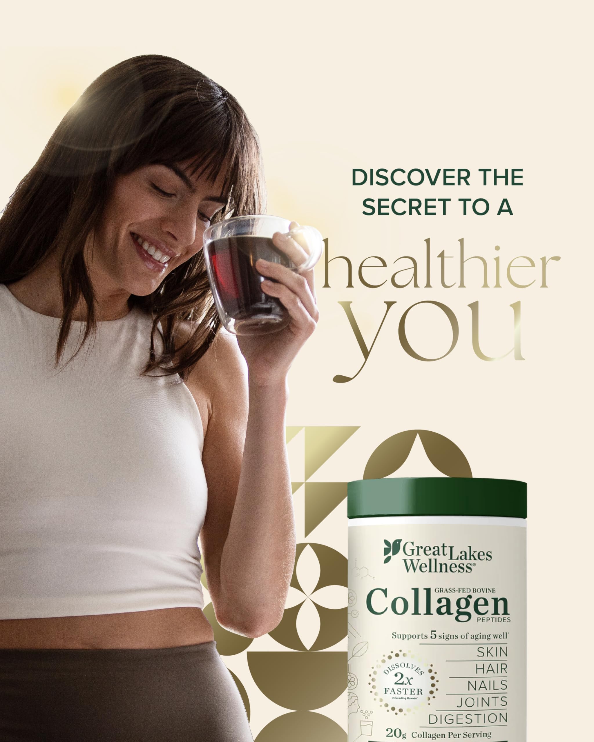 Collagen powder dissolving quickly in water